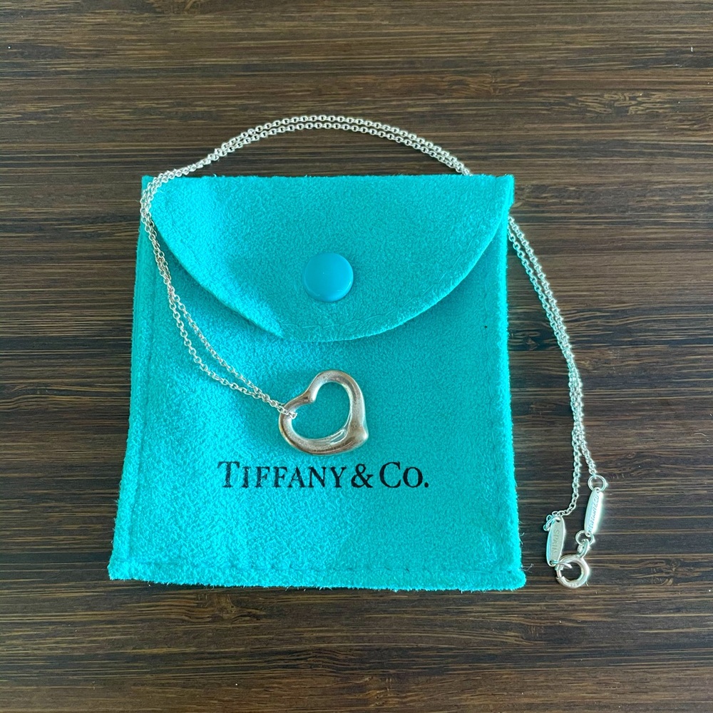 Genuine Tiffany & Co. Open Heart Necklace